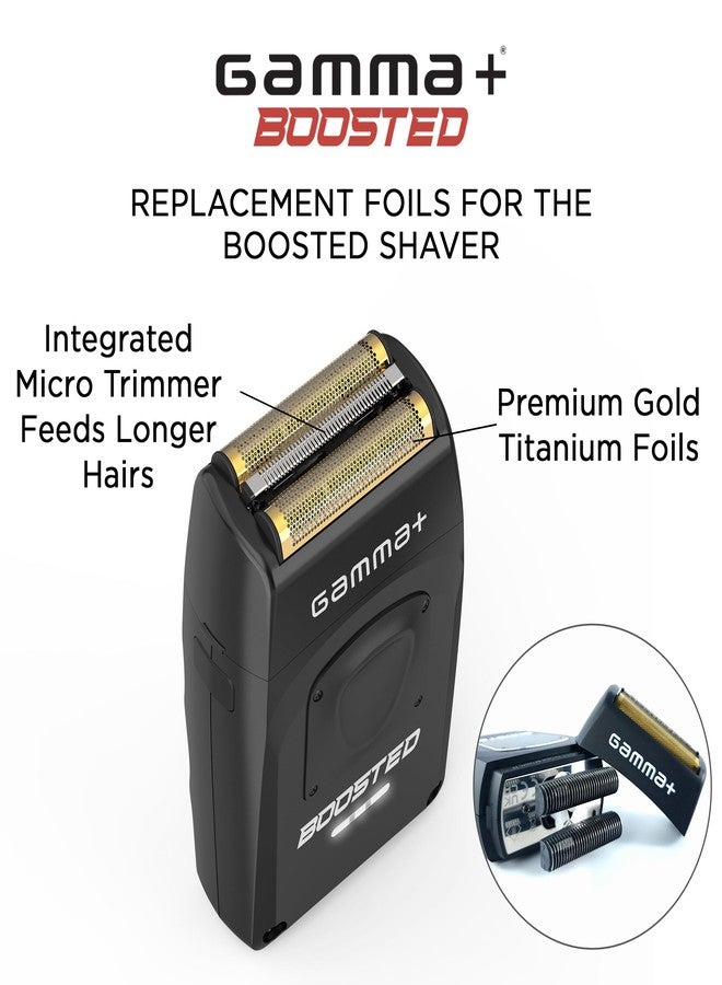 GAMMA+ Replacement Gold Titanium Foil Head Compatible with Gamma+ Boosted Shaver - Image 2